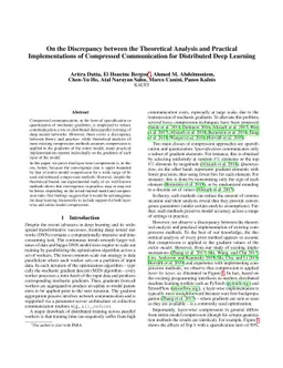 On the Discrepancy between the Theoretical Analysis and Practical
  Implementations of Compressed Communication for Distributed Deep Learning