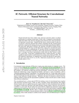 IC-Network: Efficient Structure for Convolutional Neural Networks