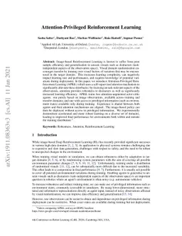 Attention-Privileged Reinforcement Learning