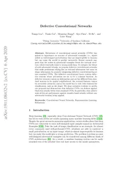 Defective Convolutional Networks
