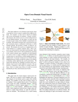 Open Cross-Domain Visual Search