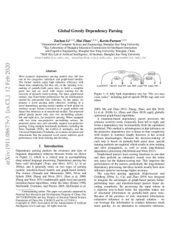 Global Greedy Dependency Parsing