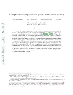 Corruption-robust exploration in episodic reinforcement learning