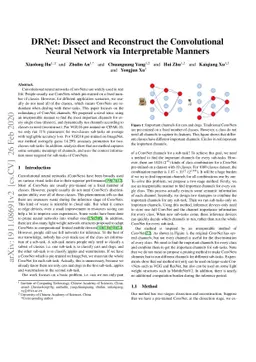 DRNet: Dissect and Reconstruct the Convolutional Neural Network via
  Interpretable Manners