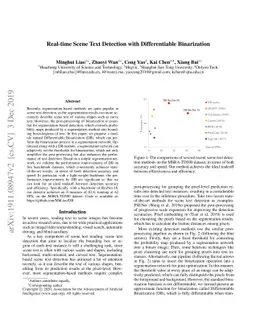 Real-time Scene Text Detection with Differentiable Binarization