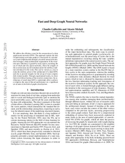 Fast and Deep Graph Neural Networks