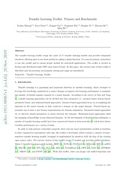 Transfer Learning Toolkit: Primers and Benchmarks