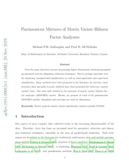 Parsimonious Mixtures of Matrix Variate Bilinear Factor Analyzers