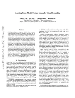 Learning Cross-modal Context Graph for Visual Grounding