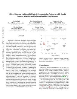 SINet: Extreme Lightweight Portrait Segmentation Networks with Spatial
  Squeeze Modules and Information Blocking Decoder