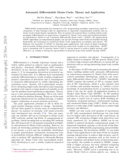 Automatic Differentiable Monte Carlo: Theory and Application