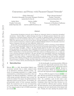 Concurrency and Privacy with Payment-Channel Networks