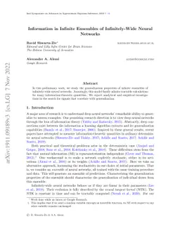 Information in Infinite Ensembles of Infinitely-Wide Neural Networks