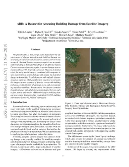 xBD: A Dataset for Assessing Building Damage from Satellite Imagery