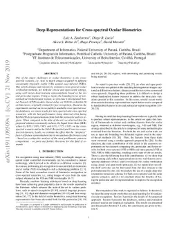 Deep Representations for Cross-spectral Ocular Biometrics