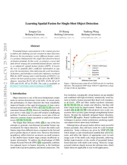 Learning Spatial Fusion for Single-Shot Object Detection
