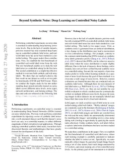 Beyond Synthetic Noise: Deep Learning on Controlled Noisy Labels