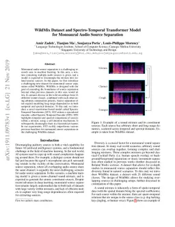 WildMix Dataset and Spectro-Temporal Transformer Model for Monoaural
  Audio Source Separation
