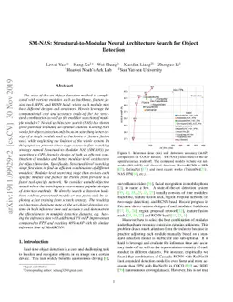 SM-NAS: Structural-to-Modular Neural Architecture Search for Object
  Detection