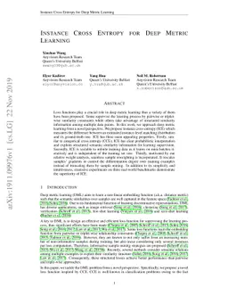 Instance Cross Entropy for Deep Metric Learning