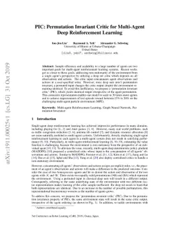 PIC: Permutation Invariant Critic for Multi-Agent Deep Reinforcement
  Learning