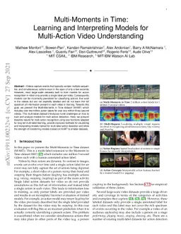 Multi-Moments in Time: Learning and Interpreting Models for Multi-Action
  Video Understanding