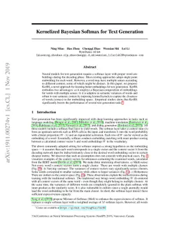 Kernelized Bayesian Softmax for Text Generation