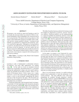 ARSM Gradient Estimator for Supervised Learning to Rank