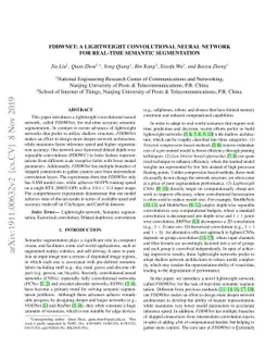 FDDWNet: A Lightweight Convolutional Neural Network for Real-time
  Sementic Segmentation