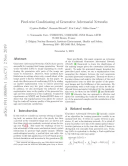 Pixel-wise Conditioning of Generative Adversarial Networks