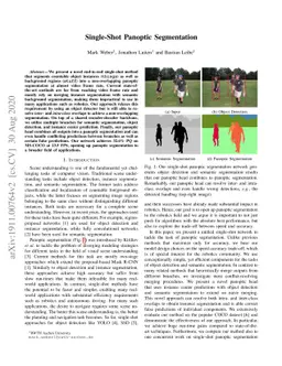 Single-Shot Panoptic Segmentation