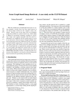 Scene Graph based Image Retrieval -- A case study on the CLEVR Dataset