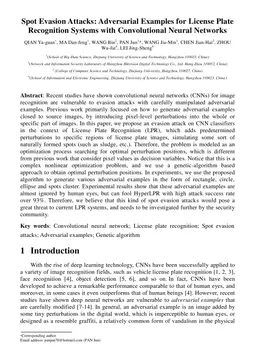 Spot Evasion Attacks: Adversarial Examples for License Plate Recognition
  Systems with Convolutional Neural Networks