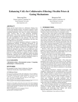 Enhancing VAEs for Collaborative Filtering: Flexible Priors & Gating
  Mechanisms