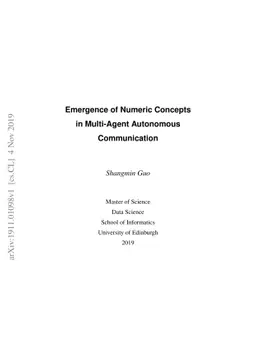 Emergence of Numeric Concepts in Multi-Agent Autonomous Communication