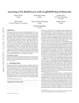 Learning to Fix Build Errors with Graph2Diff Neural Networks