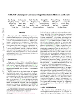 AIM 2019 Challenge on Constrained Super-Resolution: Methods and Results