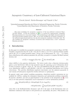 Asymptotic Consistency of Loss-Calibrated Variational Bayes