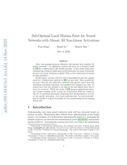 Sub-Optimal Local Minima Exist for Neural Networks with Almost All
  Non-Linear Activations