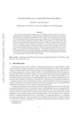 Statistical Inference in Mean-Field Variational Bayes