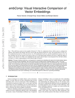 embComp: Visual Interactive Comparison of Vector Embeddings