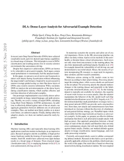 DLA: Dense-Layer-Analysis for Adversarial Example Detection
