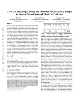 GRACE: Generating Concise and Informative Contrastive Sample to Explain
  Neural Network Model's Prediction
