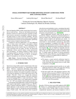 Small-Footprint Keyword Spotting on Raw Audio Data with
  Sinc-Convolutions