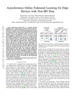 Asynchronous Online Federated Learning for Edge Devices with Non-IID
  Data
