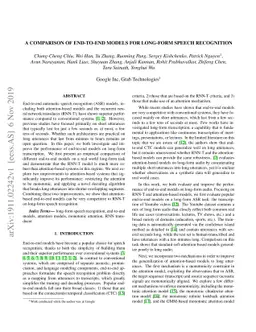 A comparison of end-to-end models for long-form speech recognition