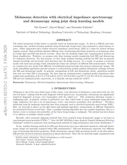 Melanoma detection with electrical impedance spectroscopy and dermoscopy
  using joint deep learning models