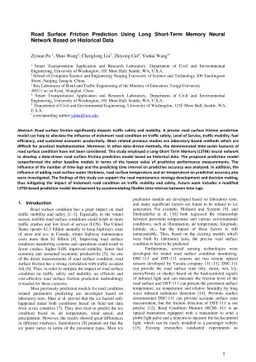 Road Surface Friction Prediction Using Long Short-Term Memory Neural
  Network Based on Historical Data