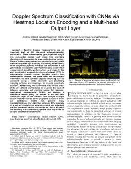 Doppler Spectrum Classification with CNNs via Heatmap Location Encoding
  and a Multi-head Output Layer