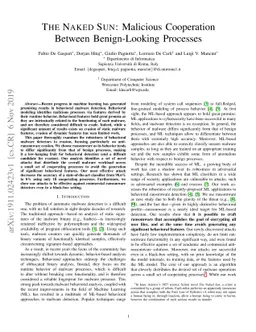 The Naked Sun: Malicious Cooperation Between Benign-Looking Processes